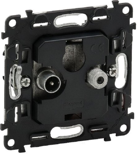 Розетка TV+SAT Проходная без накладки без рамки Legrand Valena In'matic 2-м. картинка